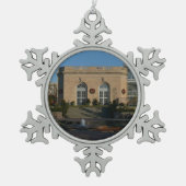 ワシントンDCでのクリスマスの植物園 スノーフレークピューターオーナメント (正面)