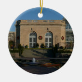 ワシントンDCでのクリスマスの植物園 セラミックオーナメント (正面)