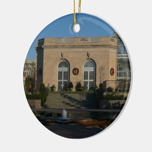 ワシントンDCでのクリスマスの植物園 セラミックオーナメント (左)