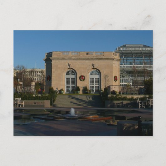 ワシントンDCでのクリスマスの植物園 ポストカード (正面)