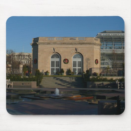 ワシントンDCでのクリスマスの植物園 マウスパッド (正面)