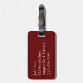 ワシントンDCでのクリスマスの植物園 ラゲッジタグ (裏面縦)