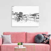 ワシントンDCでの自転車レース写真 キャンバスプリント (インサイチュ (リビング))