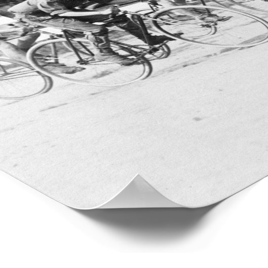 ワシントンDCでの自転車レース写真 ポスター (角)