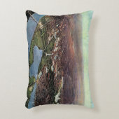 ワシントンDCとポトマック川の古地図 アクセントクッション (正面(垂直))