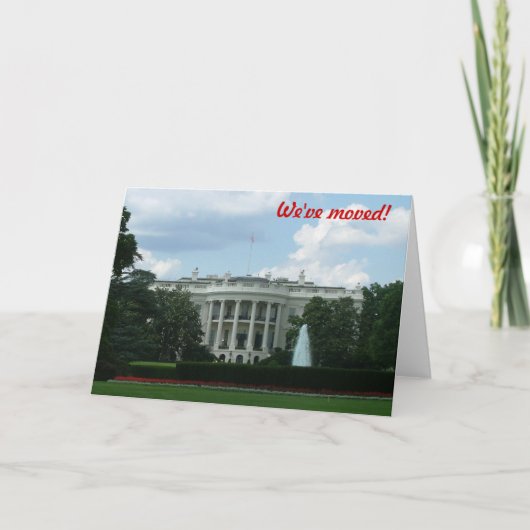 ワシントンDCに移動 案内状 (正面)