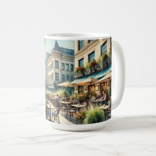 ワシントンDCのカフェ コーヒーマグカップ (正面右)