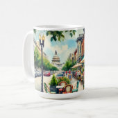 ワシントンDCのカフェ コーヒーマグカップ (正面左)
