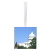 ワシントンDCのキャピトル建物 キューブオーナメント (右)