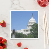ワシントンDCのキャピトル建物 スタンダードランチョンナプキン (インサイチュ)