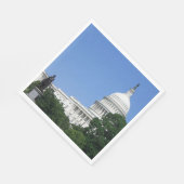 ワシントンDCのキャピトル建物 スタンダードランチョンナプキン (角)