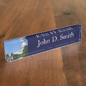 ワシントンDCのキャピトル建物 デスクネームプレート (側面)