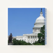 ワシントンDCのキャピトル建物 ノートブック (裏面)