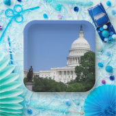 ワシントンDCのキャピトル建物 ペーパープレート (パーティー)