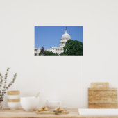 ワシントンDCのキャピトル建物 ポスター (キッチン)