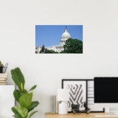 ワシントンDCのキャピトル建物 ポスター (ホームオフィス)