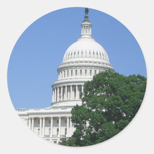 ワシントンDCのキャピトル建物 ラウンドシール (正面)