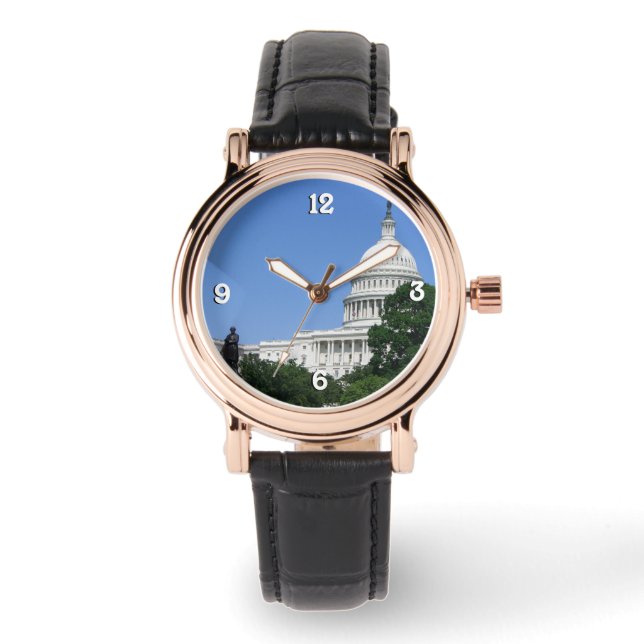 ワシントンDCのキャピトル建物 腕時計 (正面)