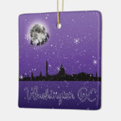 ワシントンDCのクリスマスイブ セラミックオーナメント (左)