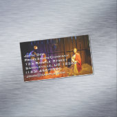 ワシントンDCのクリスマスディスプレーでのキリストの生誕シーン マグネット名刺 (インサイチュ)