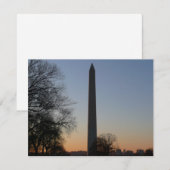 ワシントンDCのサンセット時のワシントン記念塔 (正面/裏面)