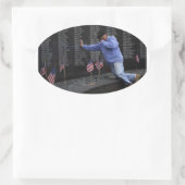 ワシントンDCのベトナムメモリアルウォールを訪問。 楕円形シール (バッグ)