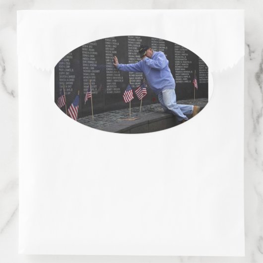 ワシントンDCのベトナムメモリアルウォールを訪問。 楕円形シール (バッグ)