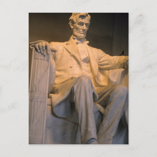 ワシントンDCのリンカーン記念碑。 ポストカード (正面)