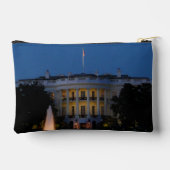 ワシントンDCの夜のクリスマスホワイトハウス アクセサリーポーチ (裏面)