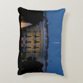 ワシントンDCの夜のクリスマスホワイトハウス アクセントクッション (裏面(縦))