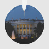 ワシントンDCの夜のクリスマスホワイトハウス オーナメント (正面)