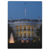 ワシントンDCの夜のクリスマスホワイトハウス クリップボード (裏面)