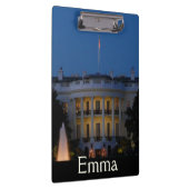 ワシントンDCの夜のクリスマスホワイトハウス クリップボード (右)