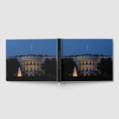 ワシントンDCの夜のクリスマスホワイトハウス ゲストブック (全面)