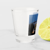 ワシントンDCの夜のクリスマスホワイトハウス ショットグラス (左)