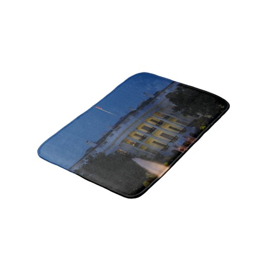 ワシントンDCの夜のクリスマスホワイトハウス バスマット (アングル)