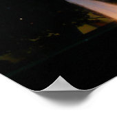 ワシントンDCの夜のクリスマスホワイトハウス ポスター (角)