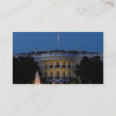 ワシントンDCの夜のクリスマスホワイトハウス 名刺 (裏面)