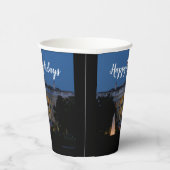 ワシントンDCの夜のクリスマスホワイトハウス 紙コップ (右)