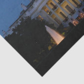 ワシントンDCの夜のクリスマスホワイトハウス 薄葉紙 (詳細)