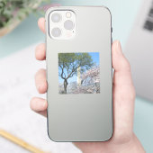 ワシントンDCの桜とワシントンモニュメント シール (スマートフォン)