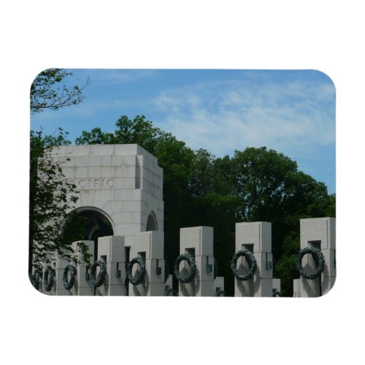 ワシントンDCの第二次世界大戦記念公園 II マグネット (横)