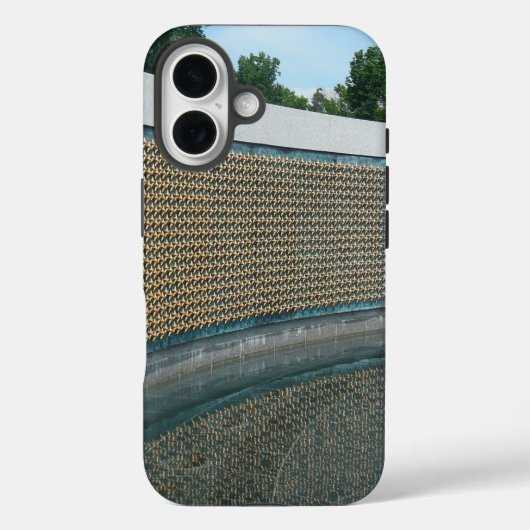 ワシントンDCの第二次世界大戦記念碑フリーダムウォール Case-Mate iPhoneケース (裏面)