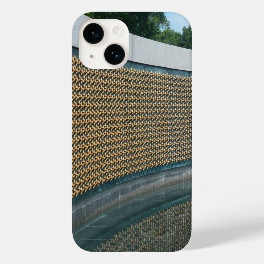 ワシントンDCの第二次世界大戦記念碑フリーダムウォール Case-Mate iPhoneケース (裏面)