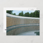 ワシントンDCの第二次世界大戦記念館の自由の壁 ポストカード (正面/裏面)