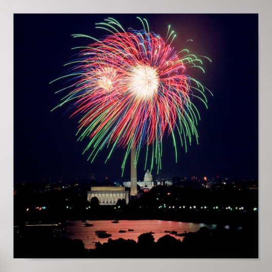 ワシントンDCの花火のポスター ポスター (正面)