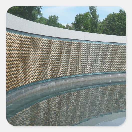 ワシントンDCのWWIIメモリアルフリーダムウォール スクエアシール (正面)