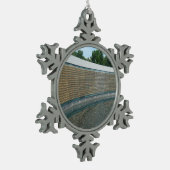 ワシントンDCのWWIIメモリアルフリーダムウォール スノーフレークピューターオーナメント (左)