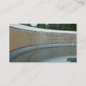 ワシントンDCのWWIIメモリアルフリーダムウォール 名刺 (裏面)