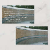 ワシントンDCのWWIIメモリアルフリーダムウォール 名刺 (正面/裏面)